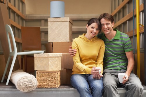 Apartment building access and lift logistics for Colindale removals